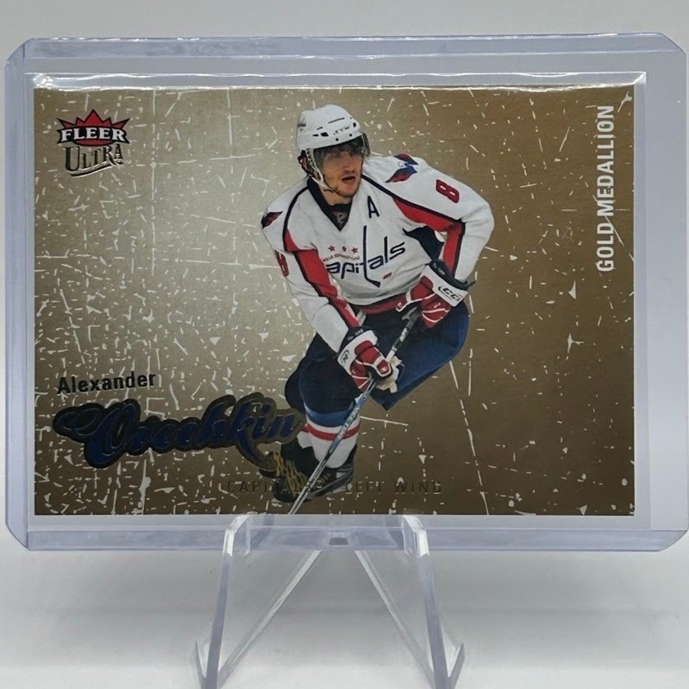 Alexander Ovechkin Gold Medallion 2008 Fleer Ultra 96 NHL Washington Capitals